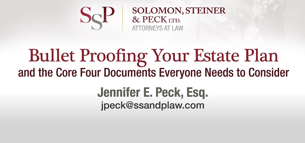 bullet proofing your estate plan video cover